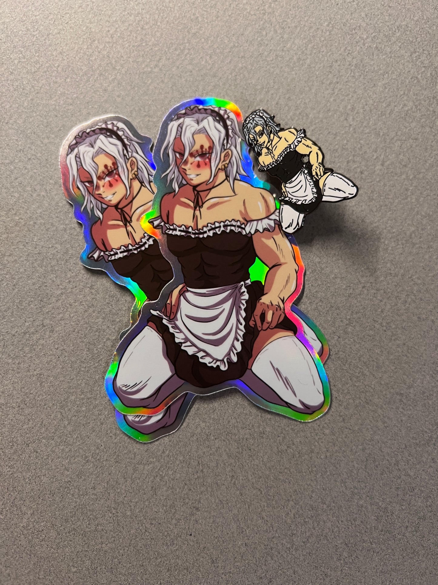 Flashy Maid Enamel Pin *FREE STICKERS*