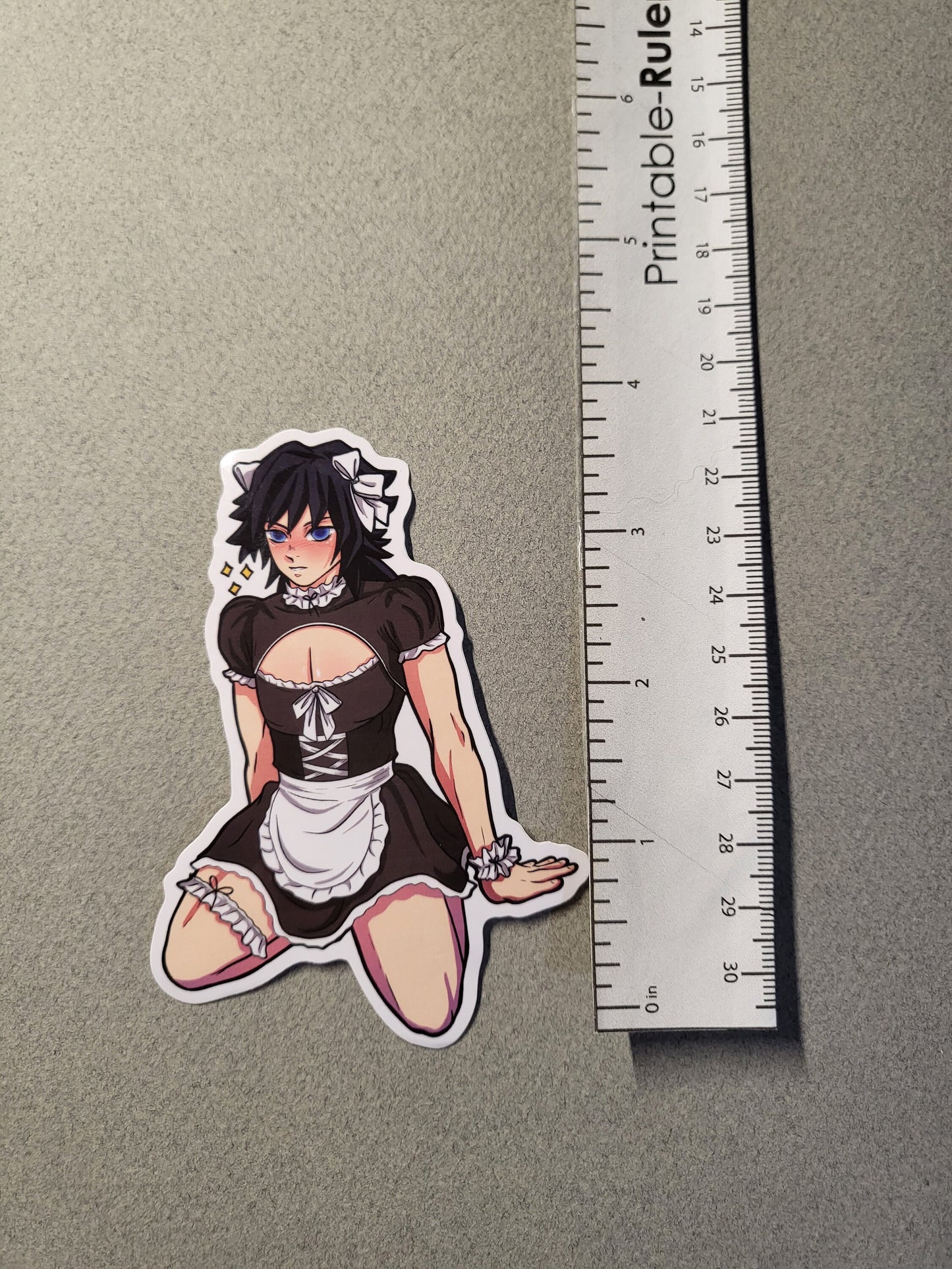 Water Pillar Maid Sticker