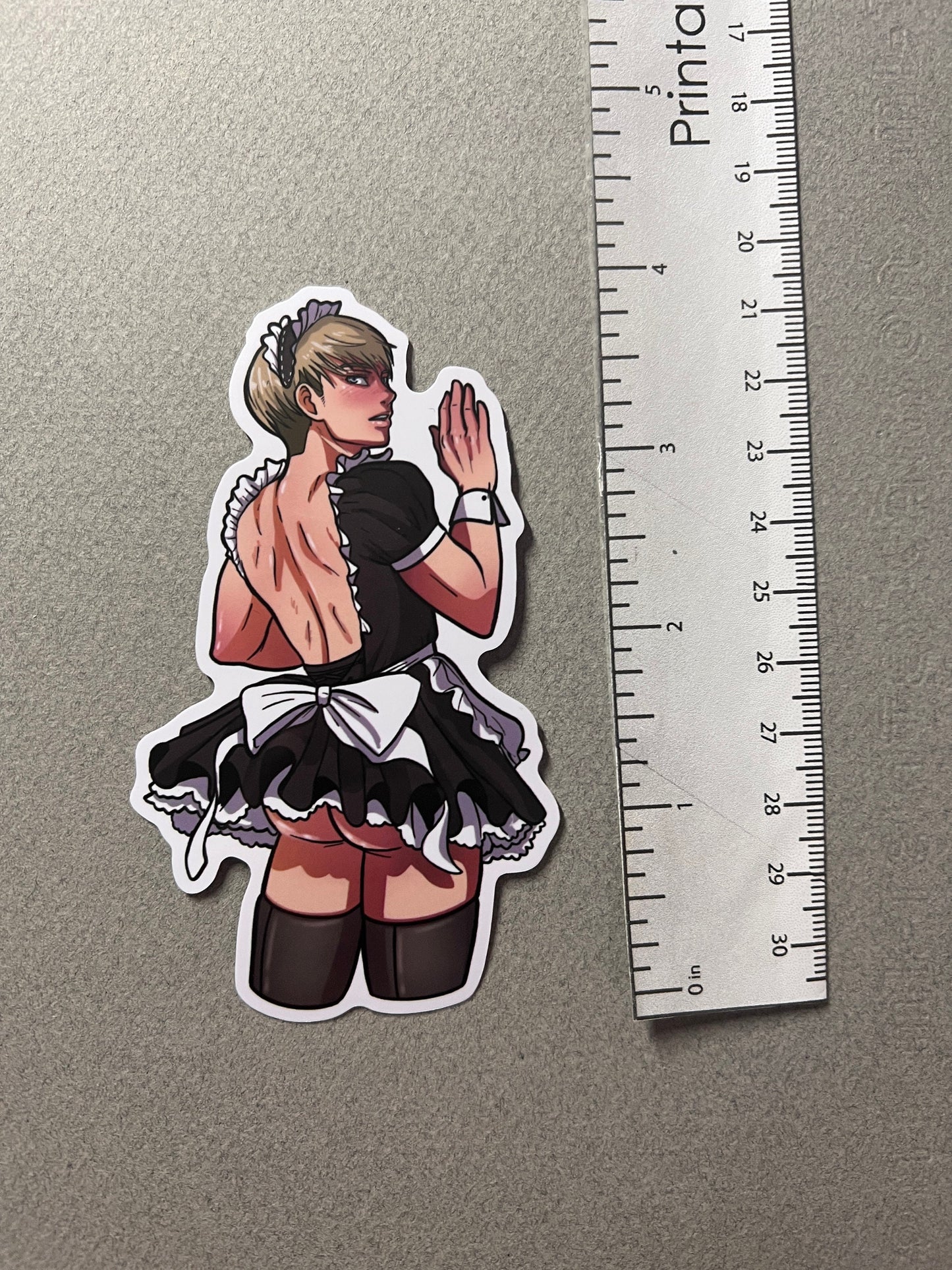 Male Christa Maid Sticker