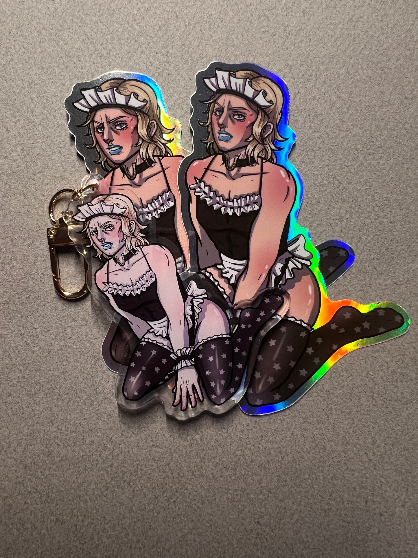 Fabulous Jockey Maid Keychain