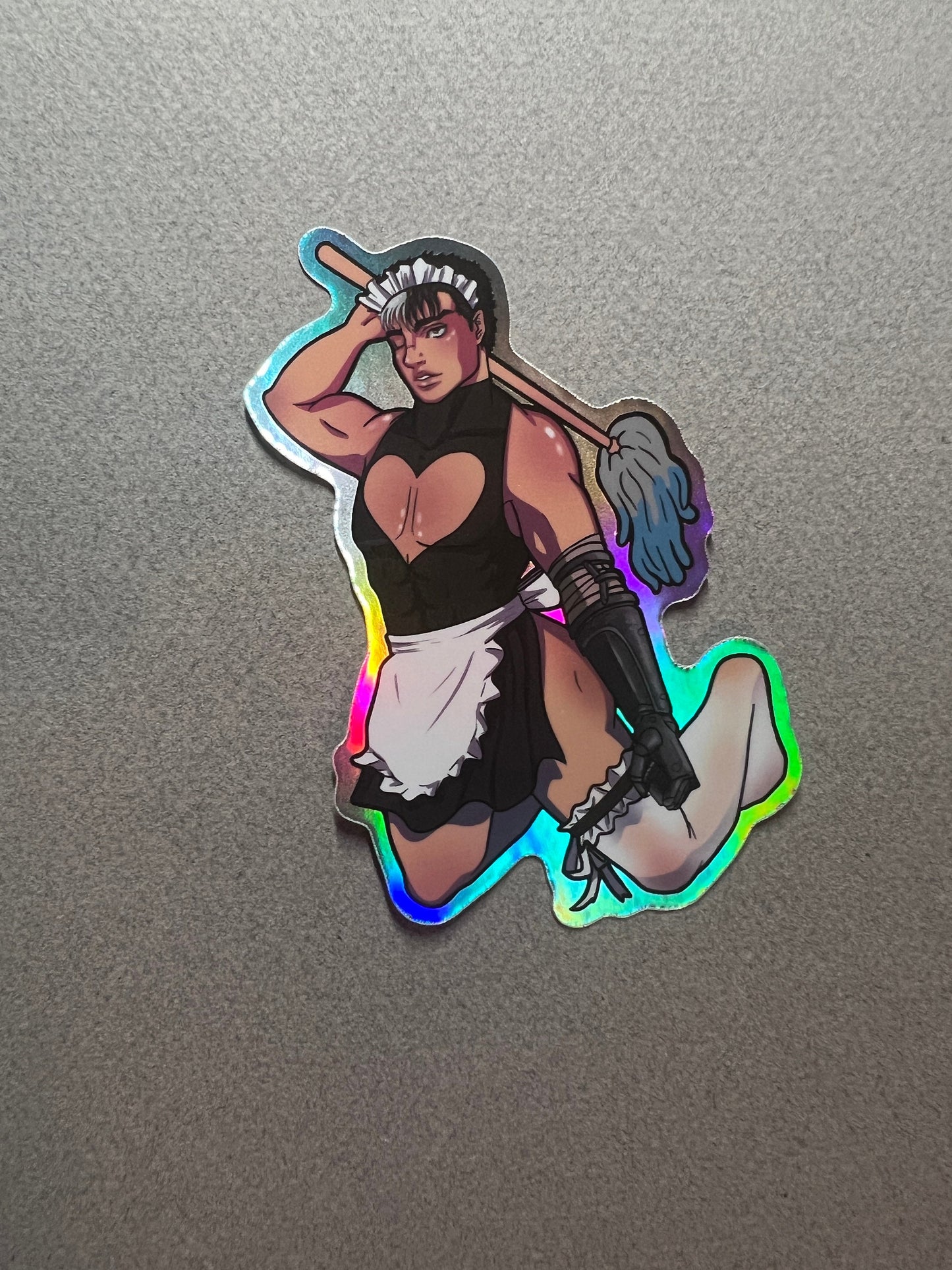 Emo Swordsman Maid Sticker