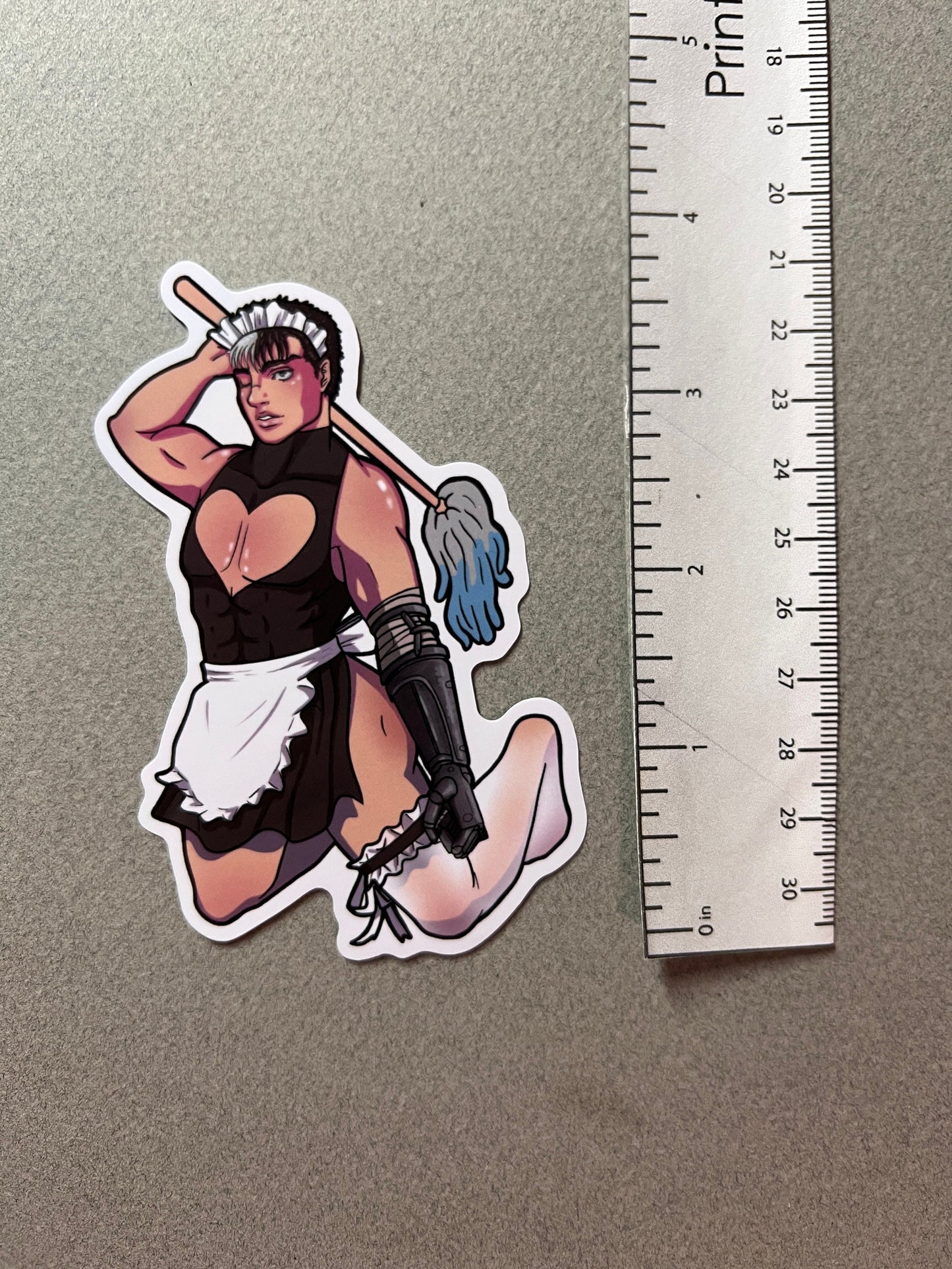 Emo Swordsman Maid Sticker