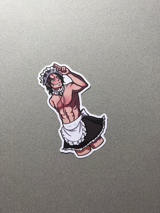 Fiery Maid Sticker