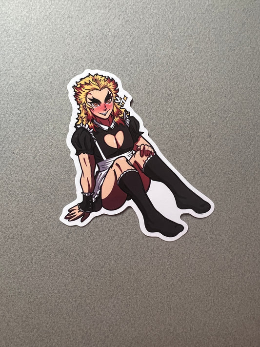 Fire Pillar Maid Sticker