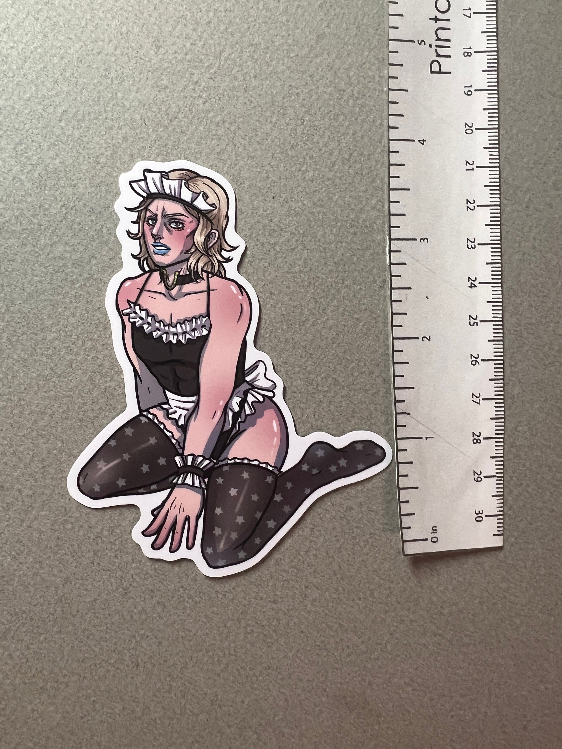 Fabulous Jockey Maid Sticker