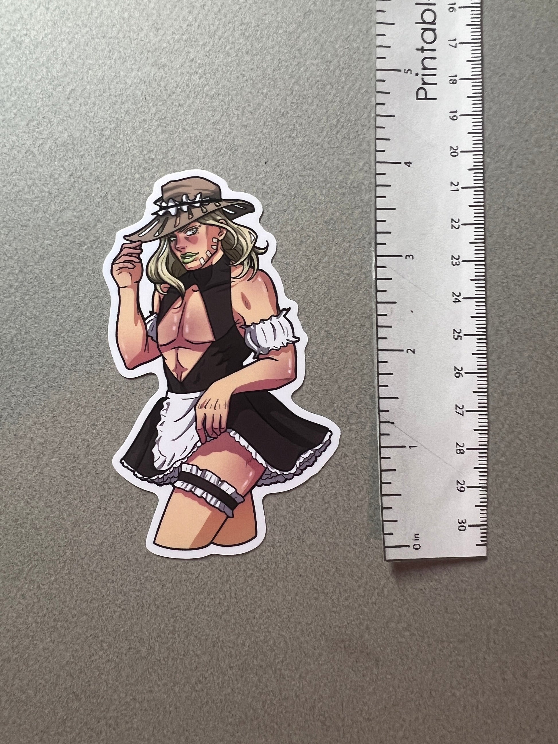 Cowboy Jockey Maid Sticker