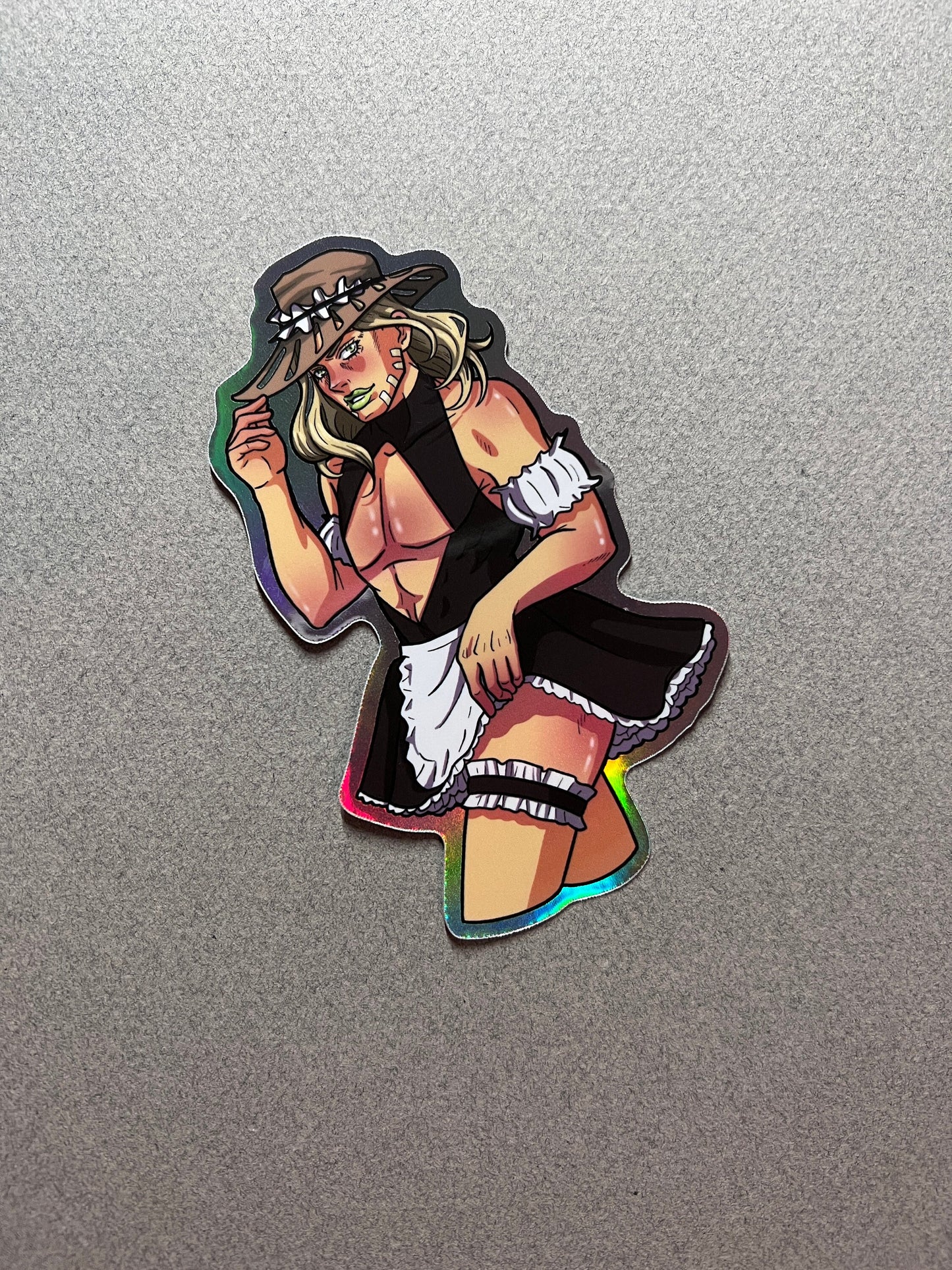 Cowboy Jockey Maid Sticker