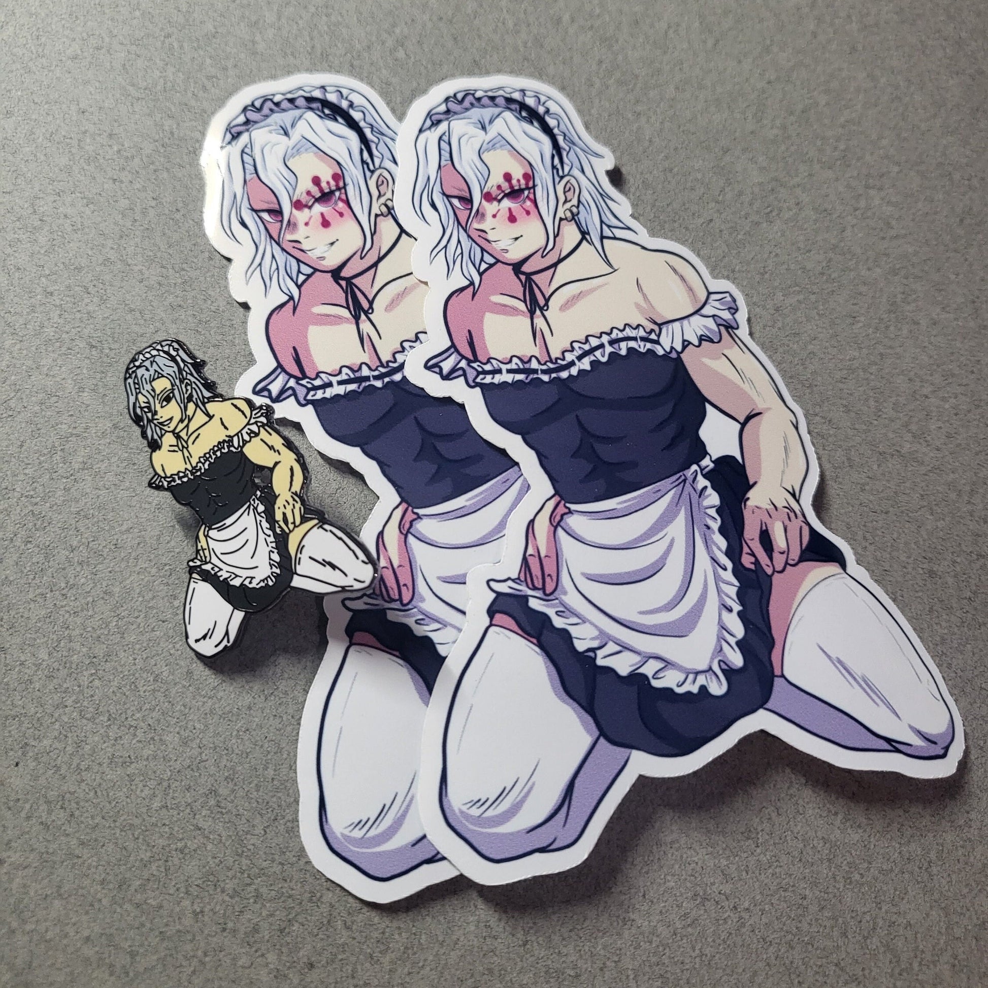 Flashy Maid Enamel Pin *FREE STICKERS*