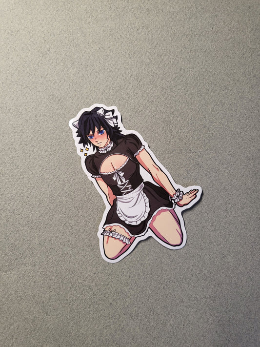 Water Pillar Maid Sticker