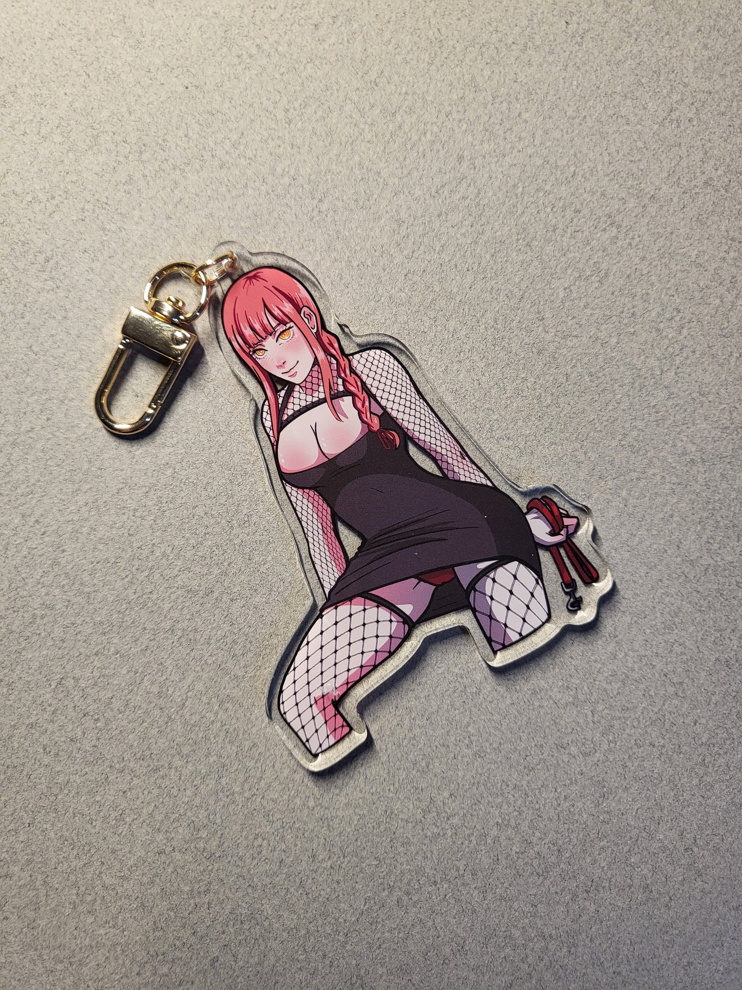 Dogwalker Goth Mommy Keychain