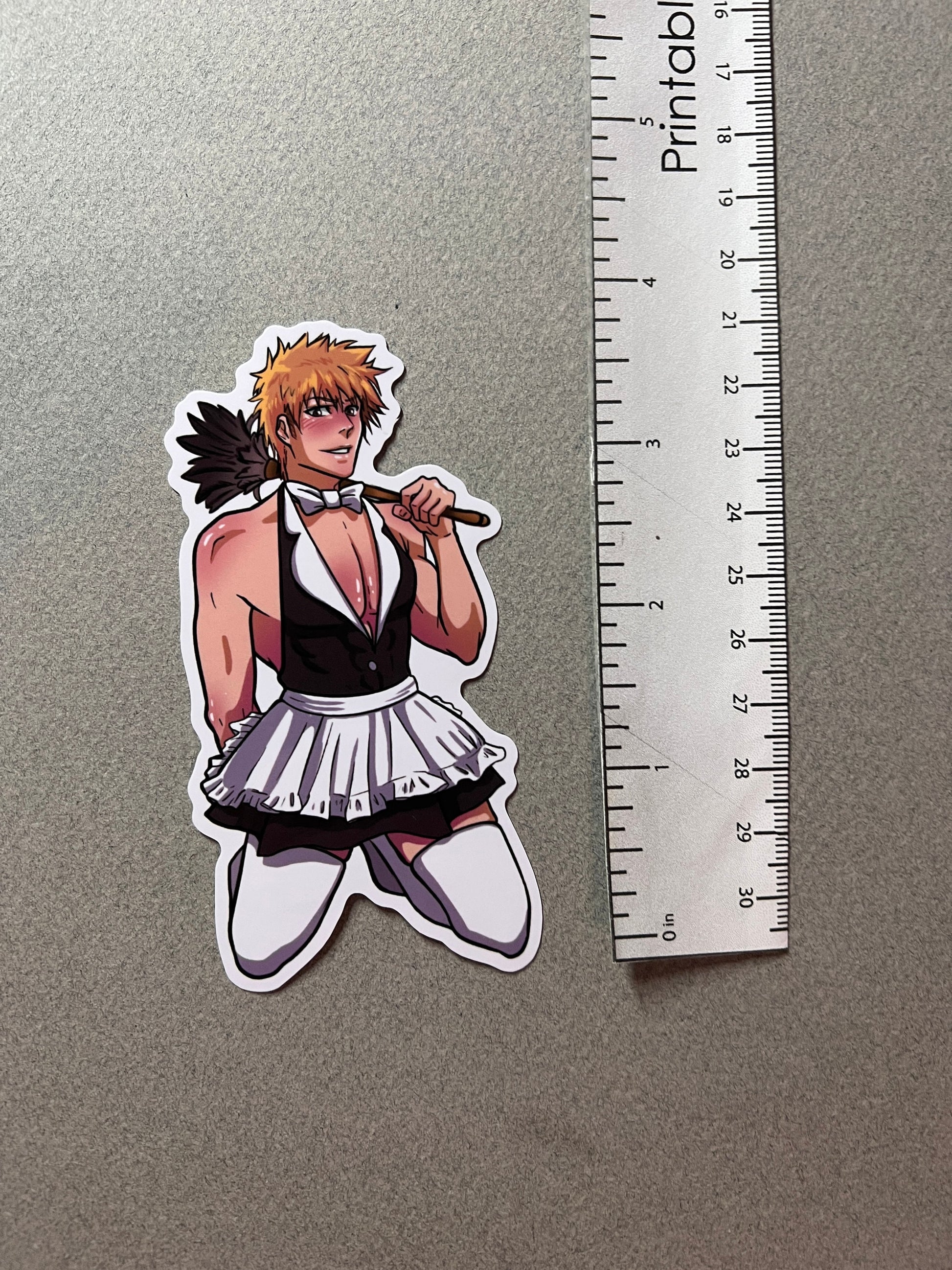 Adult Strawbby Swordsman Maid Sticker