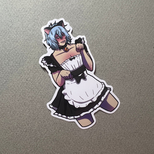 Decay Kitty Maid Sticker