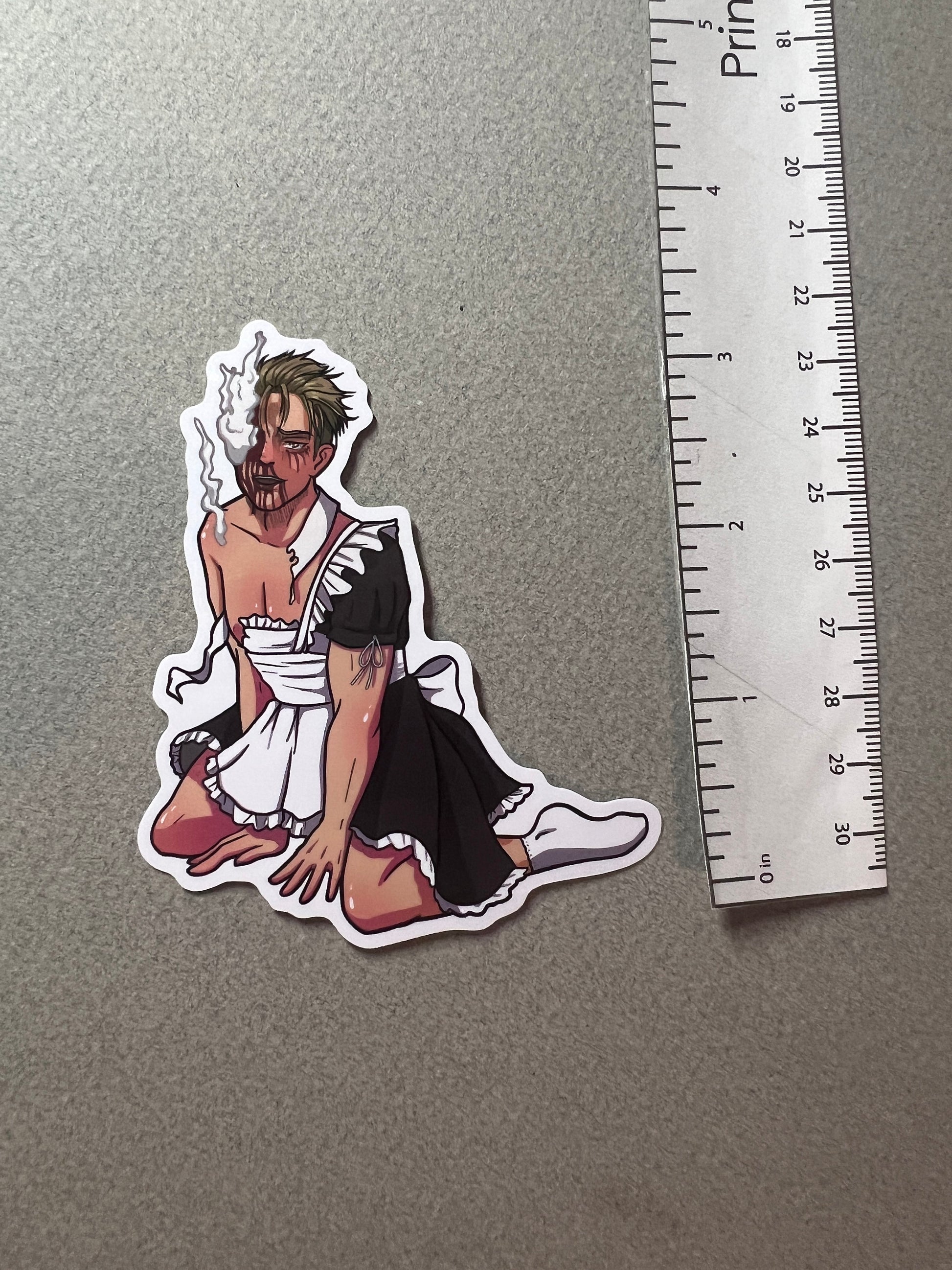 Hot, Dying, Jaw Maid Titan Sticker