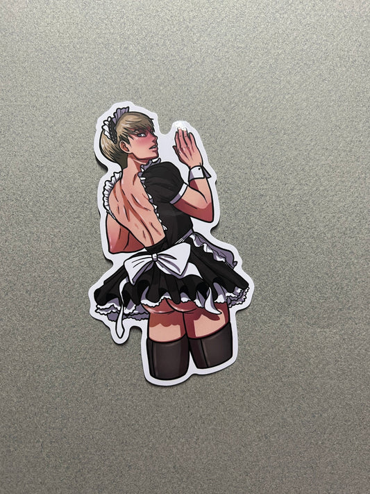 Male Christa Maid Sticker