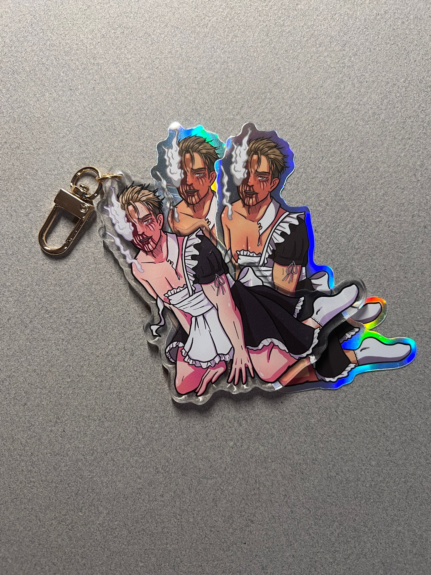 Hot, Dying, Jaw Maid Keychain