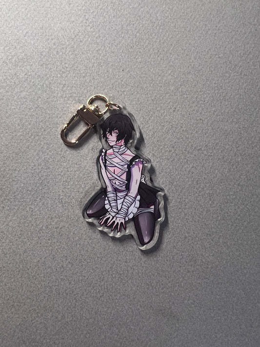 Dramatic Detective Maid Keychain