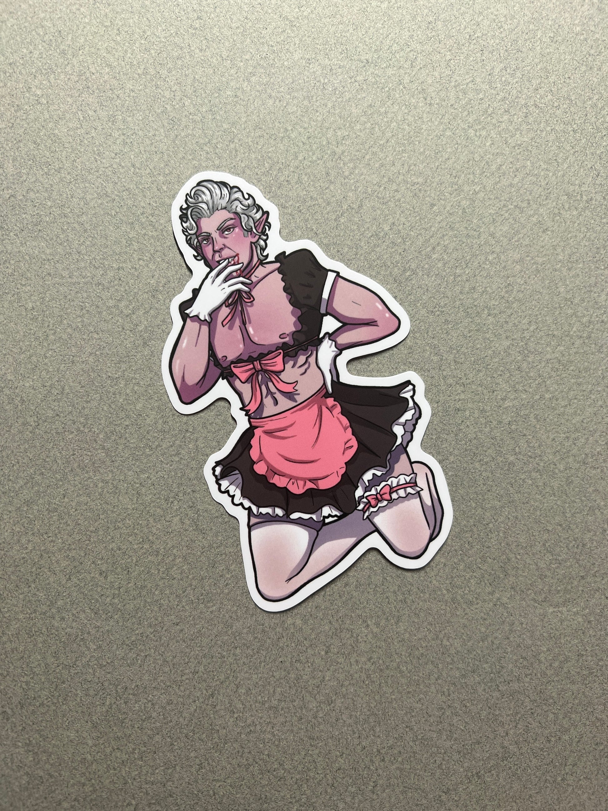 Sassy Vampire Maid Sticker