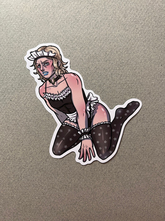 Fabulous Jockey Maid Sticker