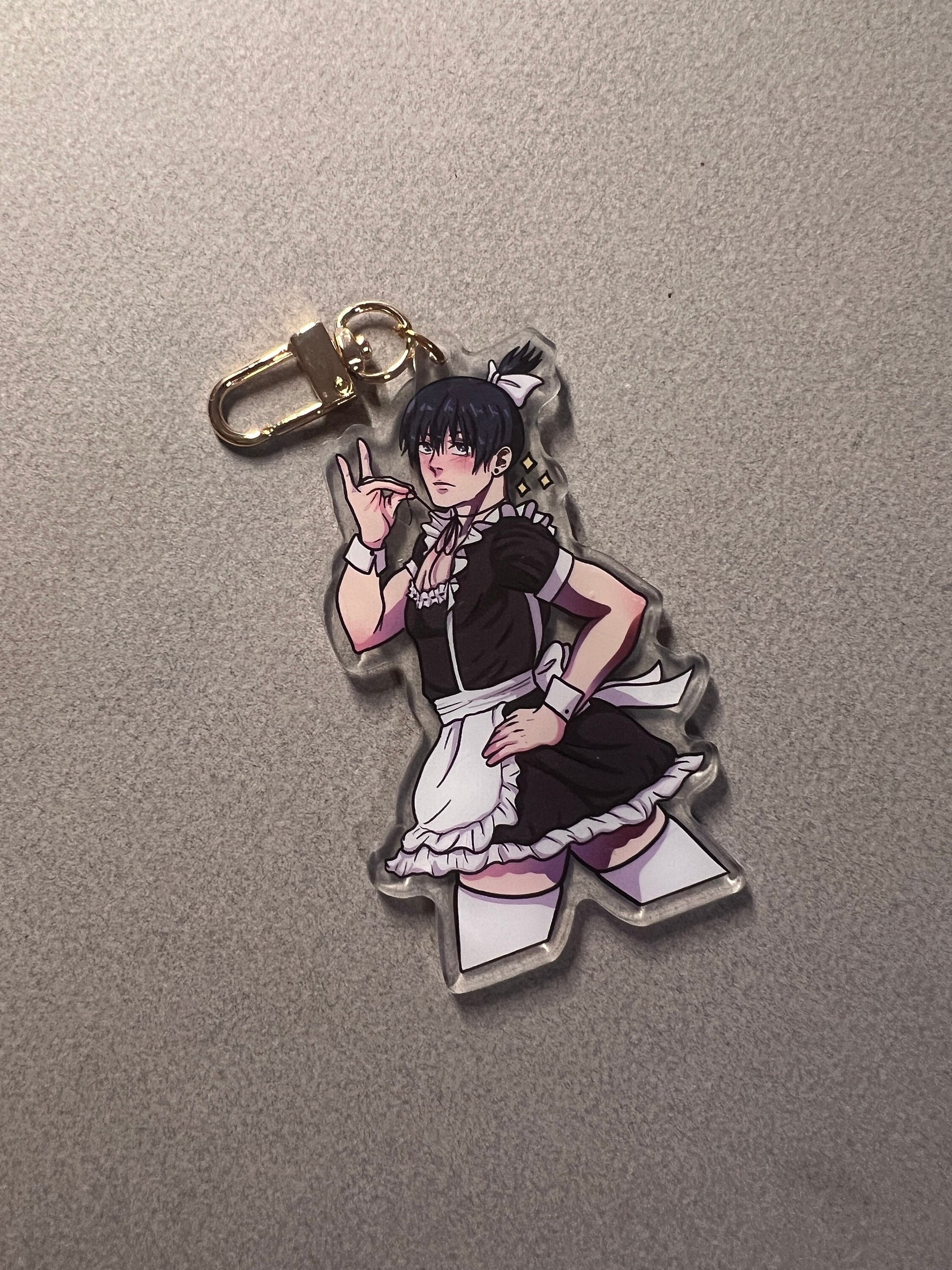 Foxy Maid Boy Keychain