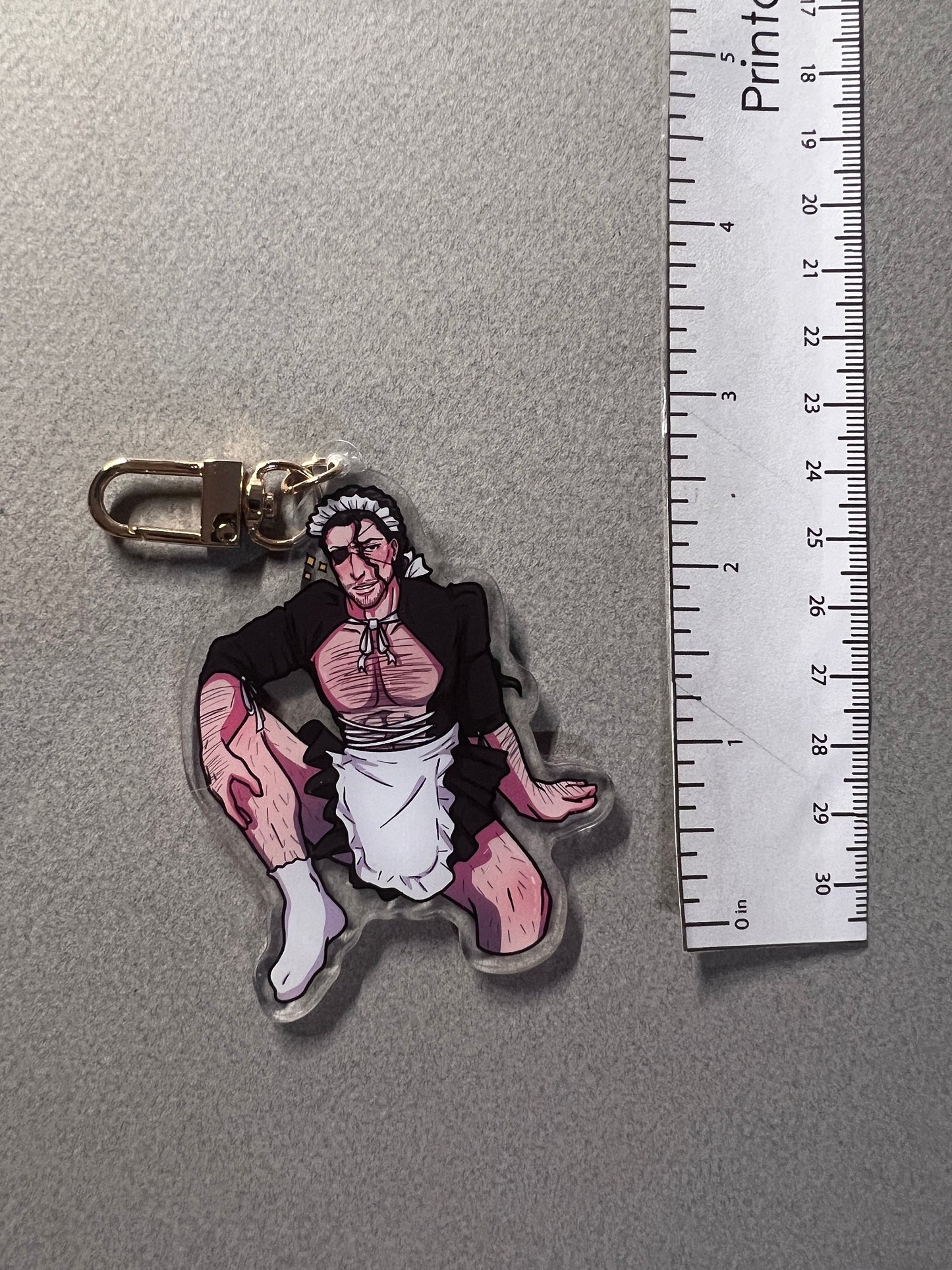 Captain Lucky No. 8 Maid Keychain